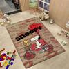 Snoopy Sweet Love Ride Rectangular Rug Nonslip Easyclean Carpet For Kids Bedroom Play Area Home Decor Great Holiday Gift