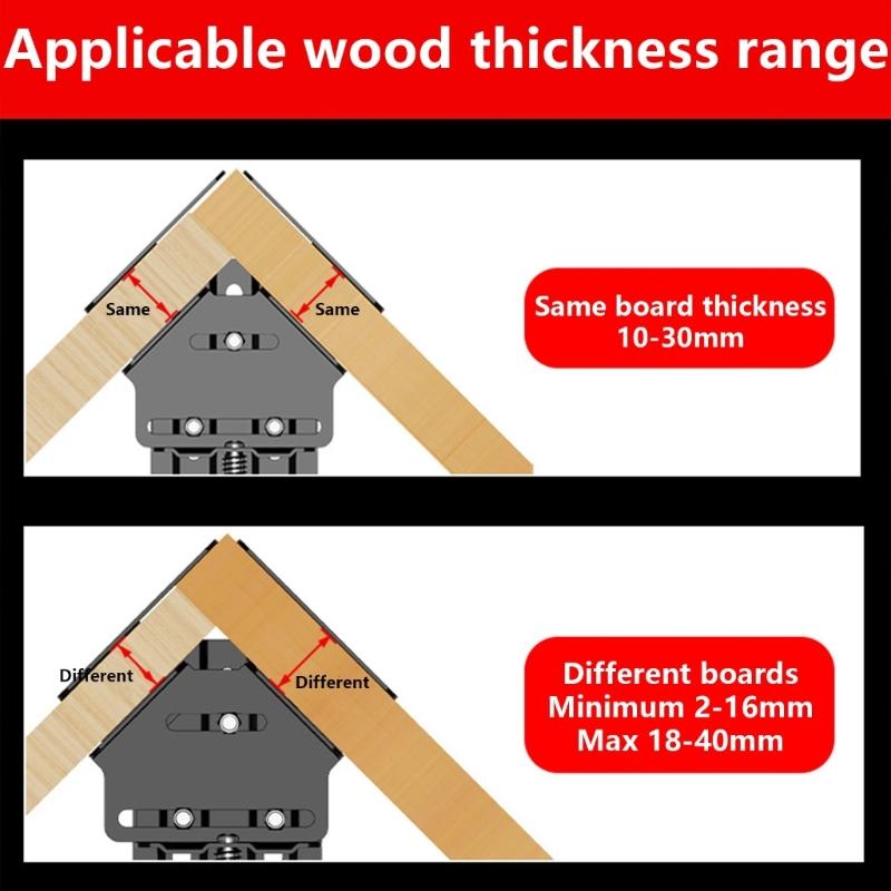 Set of 1 Practical High Strength 90 Degree Corner Clamp for Efficient Woodworking Carpentry and Welding Daily Use