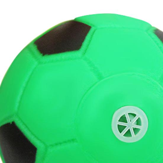 Green Football Dog Chew Toy Bite Resistant Soccer Squeaky Ball Pet Interactive Toy Small Medium Large Dogs Teething Cleaning Toy