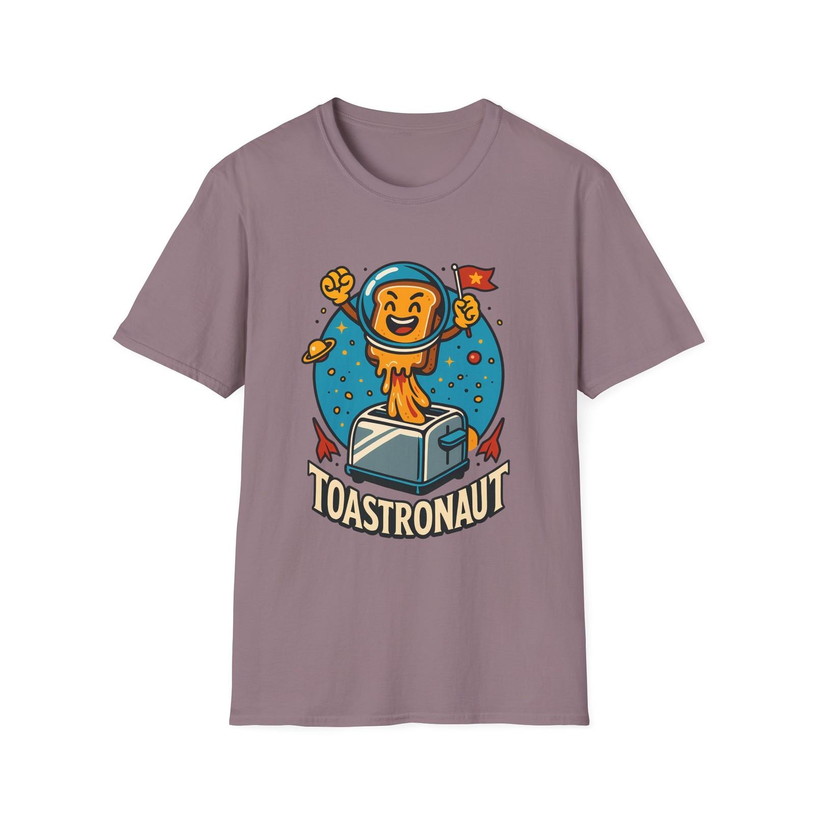 Unisex Softstyle T-Shirt Mens Womens Tees Top Toast Astronaut Funny Breakfast Space Design S