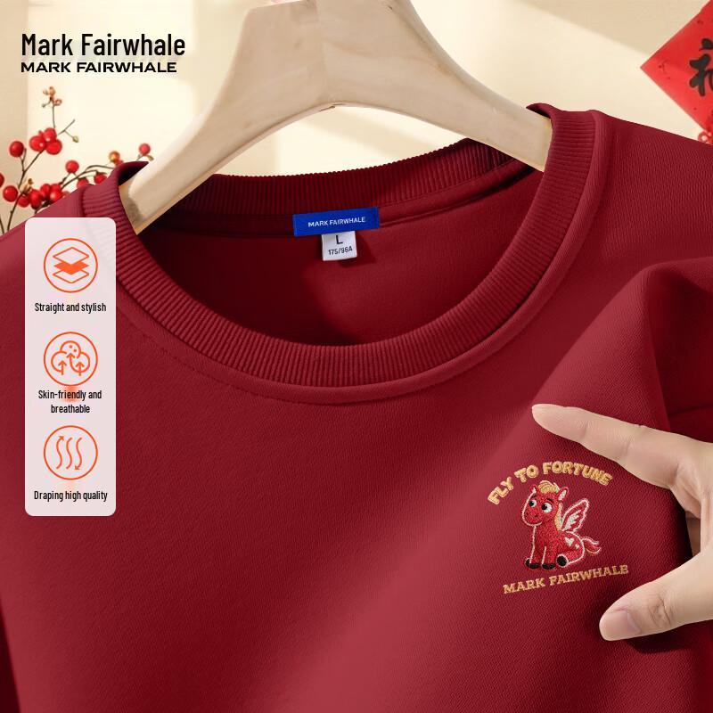 Mark Fairwhale Мужская праздничная толстовка с круглым вырезом 2XL