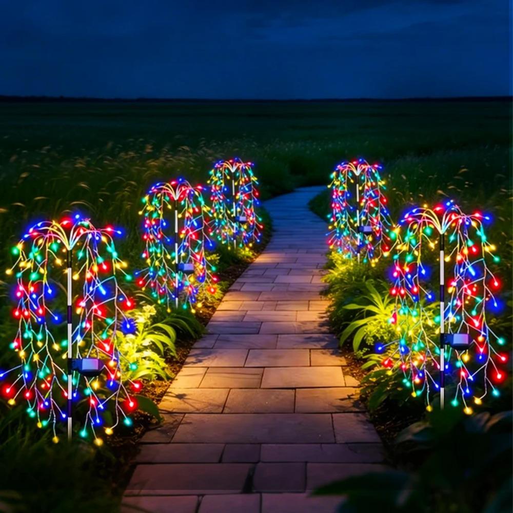 Outdoor LED Solar Fairy Lights Waterproof Landscape Pathway Decor Lawn Lamp for Villa Street Patio Balcony
