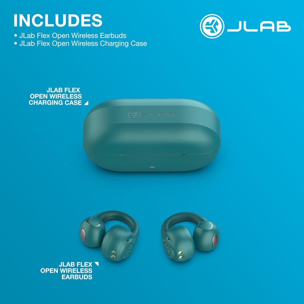 JLab Flex Ear Cuff Earphone Bluetooth Open Ear Teal