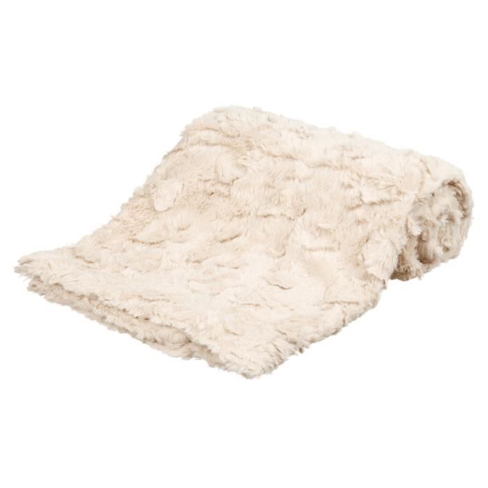 Couverture pour chien - Trixie - Cosy - Douce en peluche - Taille unique - Beige