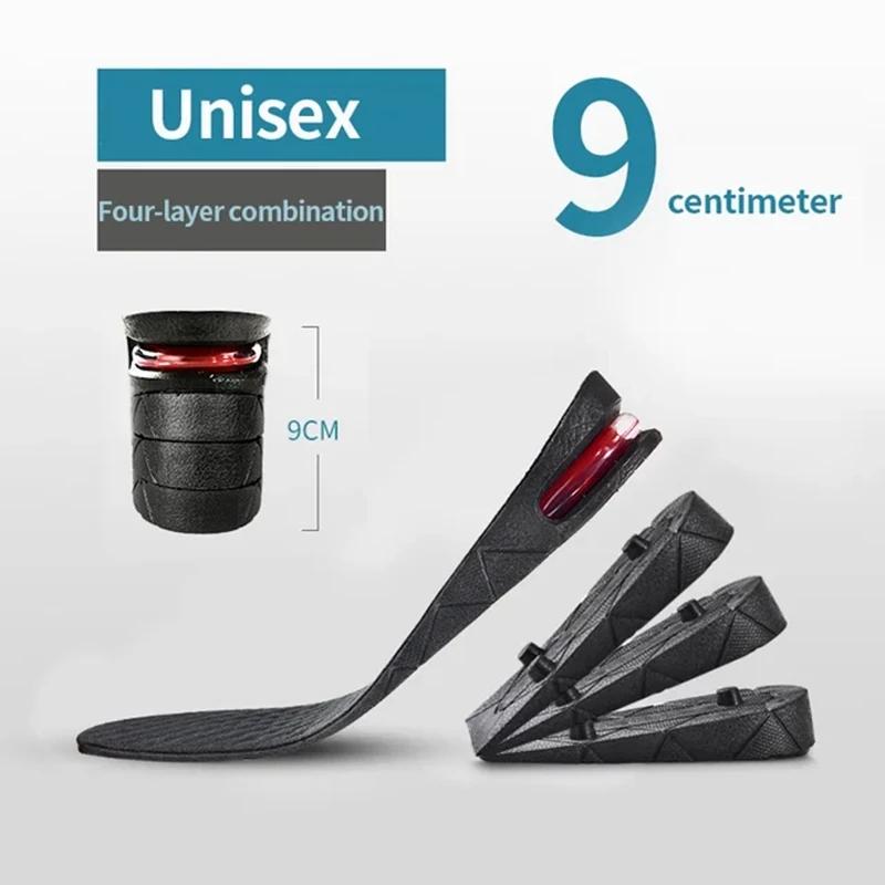 Nuova Soletta Rialzante per Piedi 3cm 5cm 7cm 9cm Altezza Variabile Scarpe Solette Uomo Donna Ammortizzante ad Aria Solette per Scarpe 1 Paio