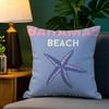 Beauty Summer Travel Series  Pillow Case Natural Linen Pillow Case DoubleSided Decor Sofa Pillowcase Home Decor