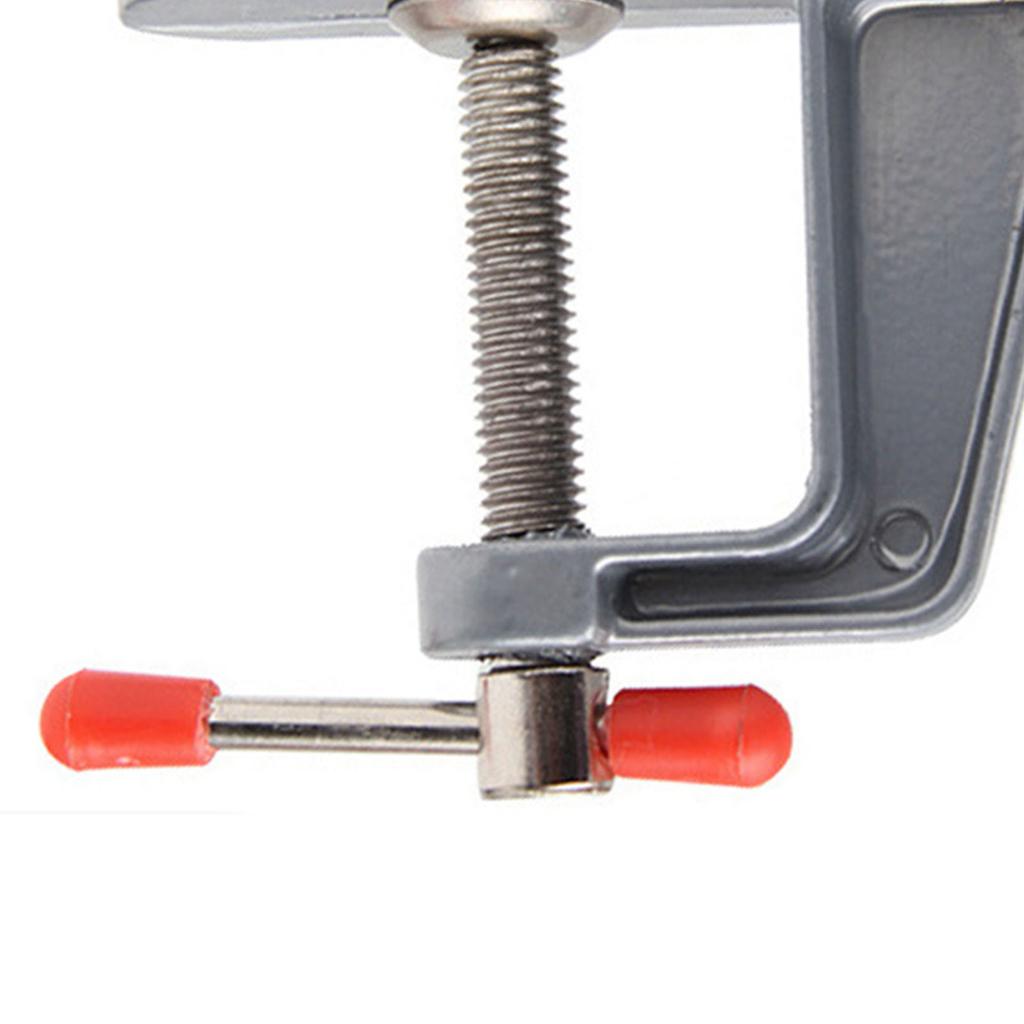 Small Bench Vise Clamp On Metal Mini Table Vise Tool for Woodworking 35mm Clamping Thickness