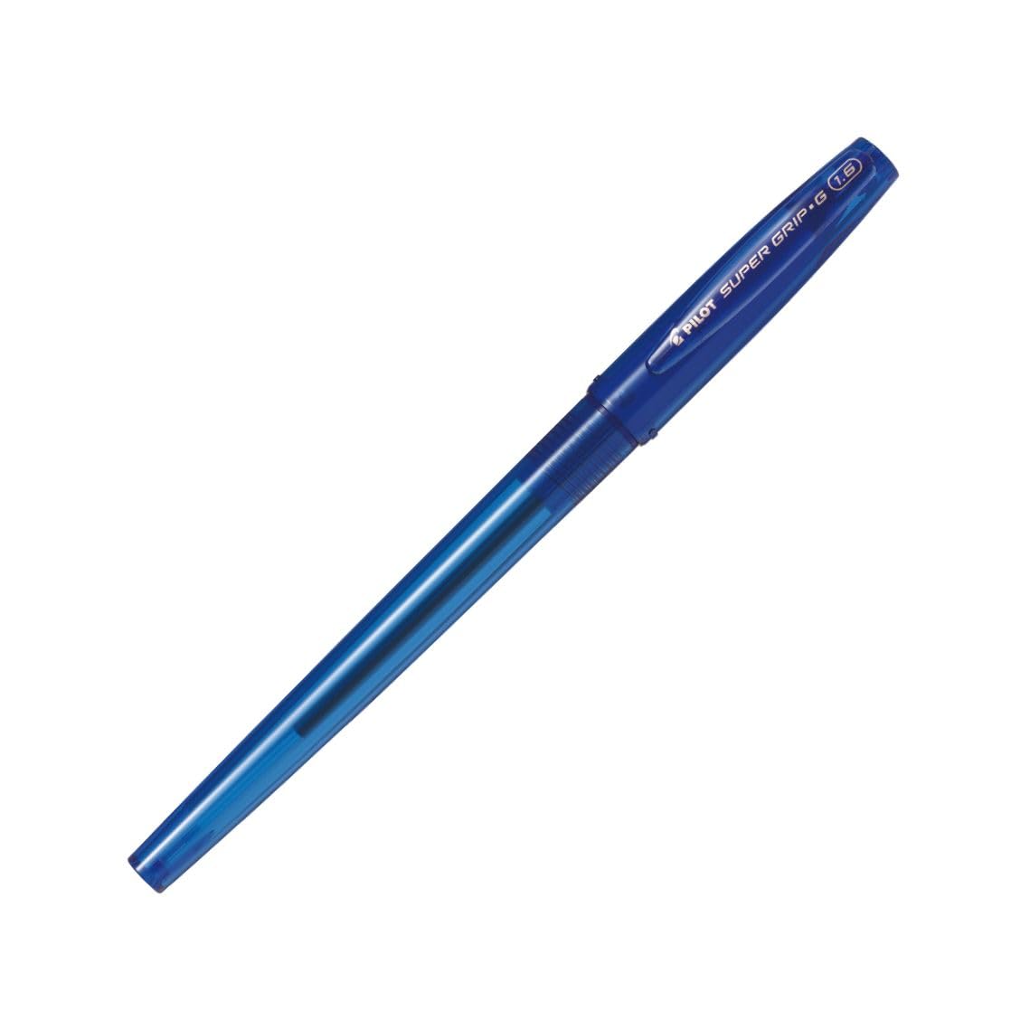 Шариковая ручка Pilot Super Grip G, Колпачковая, Тип, 1,6 мм, Синяя, Упаковка 10 шт. (BSGC100BB10LL) синий