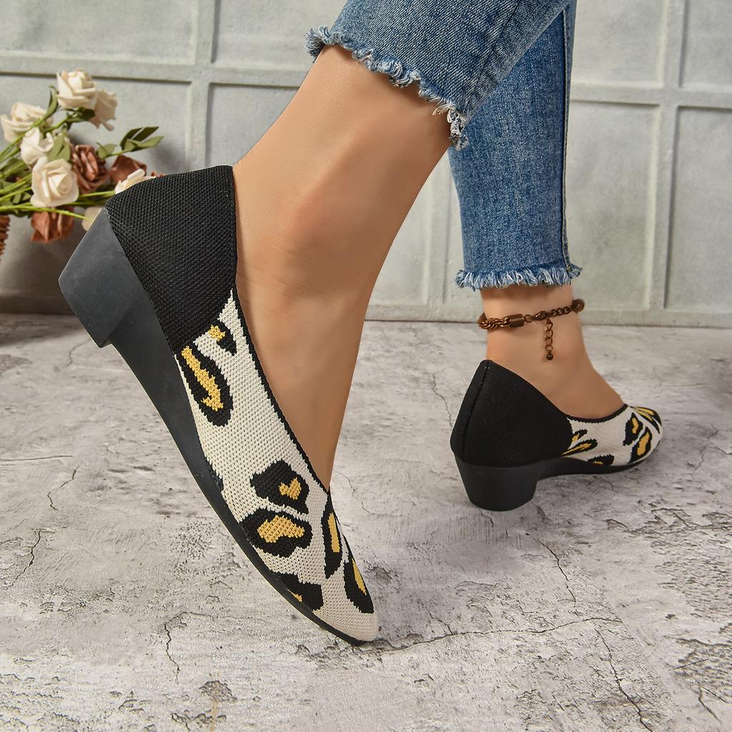 Fashion Women's Shoes 2025 Fashion Shallow Mouth Women's High Heels Fashion Leopard Print Daily Pumps Sexy Pointed Toe Pumps for Women