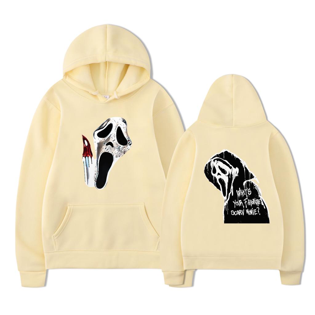 VI Ghostface Hettegenser Høst Vinter Fleece Streetwear Topper