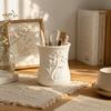 3D Printed Flower Vase Raised Patterns Pen Holder Cosmetics Storage Rack  Living Room Decor