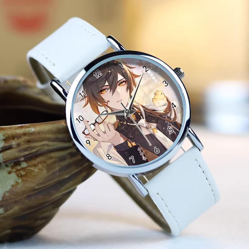 

Original Genshin Impact Aether Lumine Paimon Phanes Series Watches Anime Character Doll Collection Toys Gifts