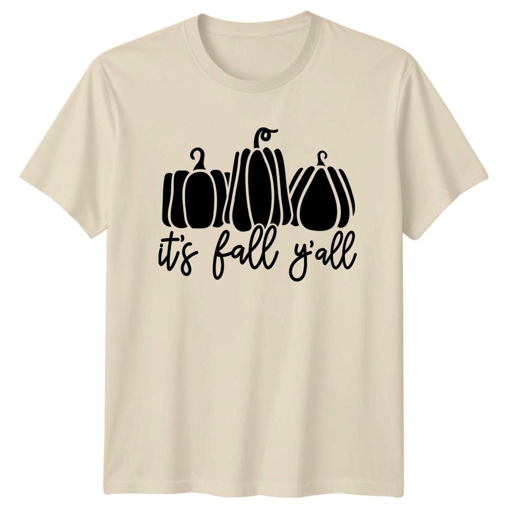 Its Fall Yall Fall Season Autumn Pumpkins Unisexs TShirt Unisex Tee Harvest Apparel