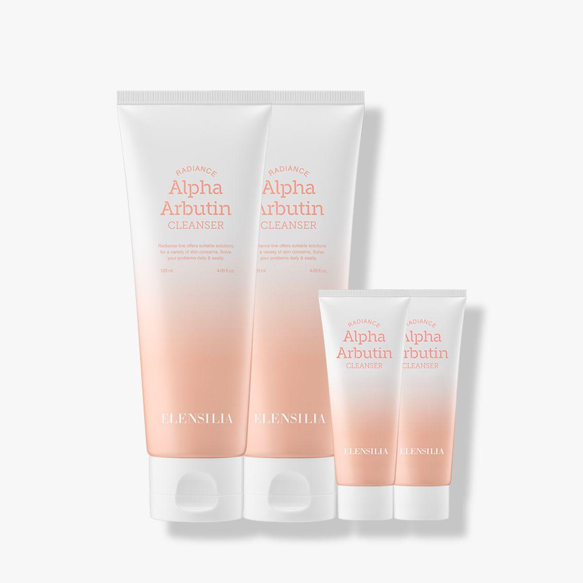 Radiance Alpha Arbutin Foam Cleanser 2pcs + Foam Cleanser 10ml 2pcs