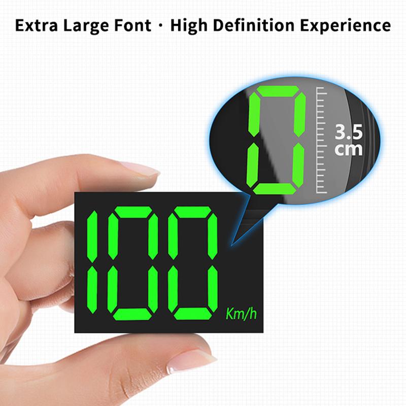 Evrensel Araba Hud Dijital Hız Göstergesi Head Up Display Motor Kamyon Araçlar İçin Hız Ölçer Göstergesi Km/H USB Güç Kaynağı