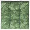 Pallet Cushion with Leaf Pattern 70 x 70 x 12 cm Fabric
