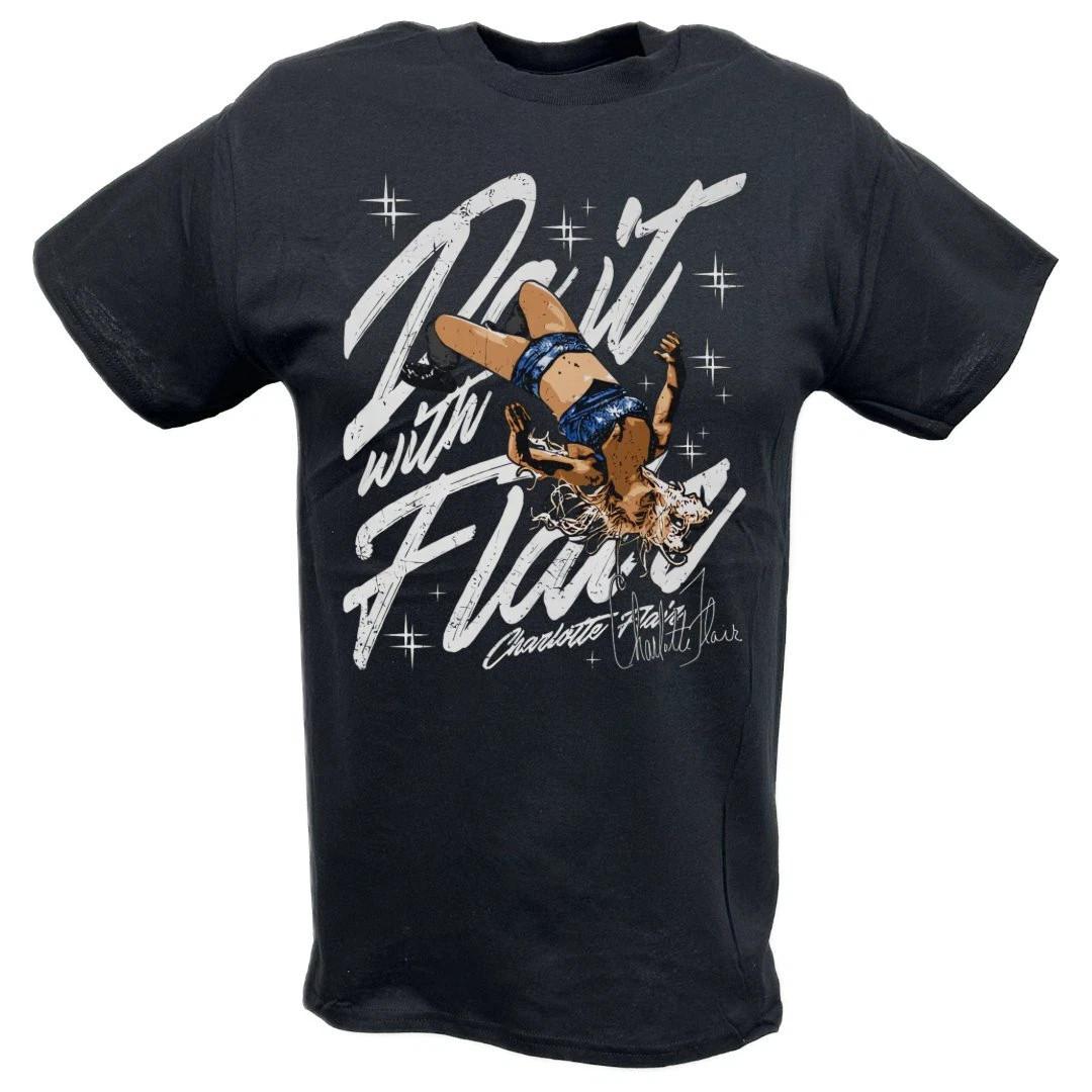 Charlotte Flair Do It With Flair Signature Black T-shirt S