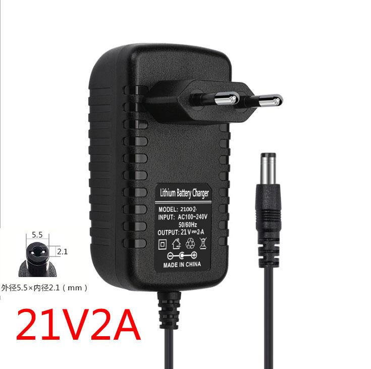 4.2V 8.4V 12.6V 16.8V 21V 2A DC 5.5mm Or 3.5mm Power Adapter Li-ion Red Charging For 1 2 3 4 5 String Lithium Battery Charger