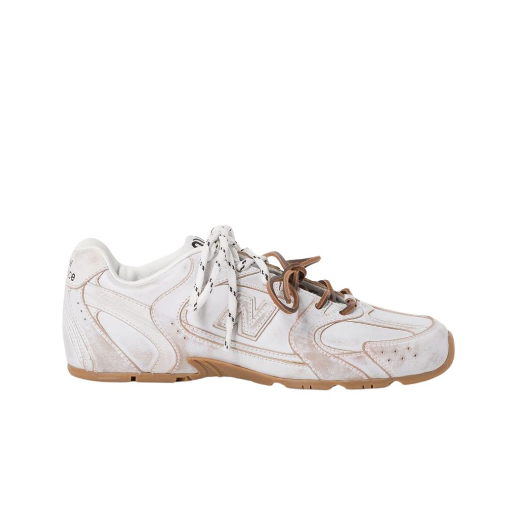 (w) New Balance X Miu Miu 530 Sl Leather Sneakers White