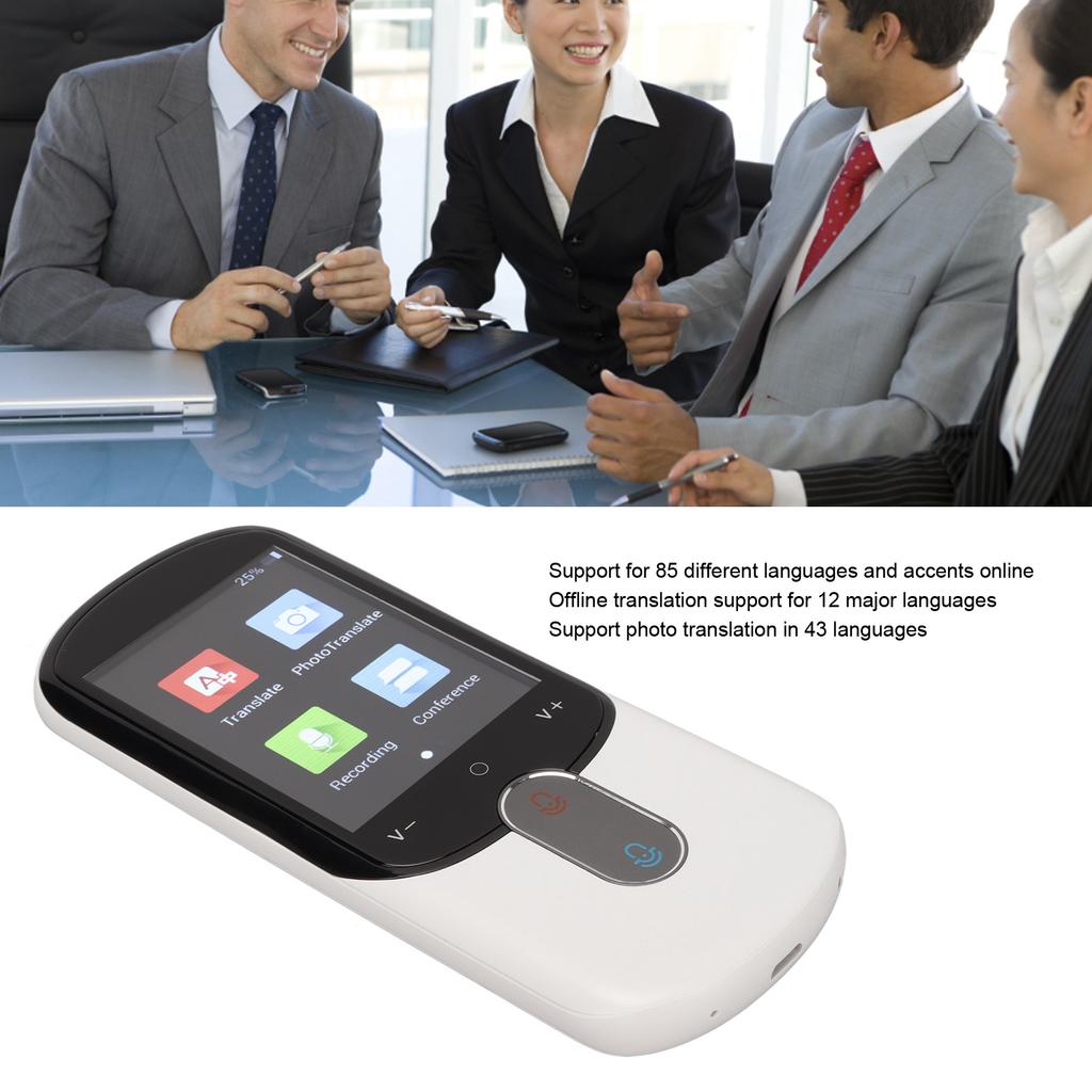 Smart Translator 2.88in Real Time Two Way Translation Portable Intelligent Language Voice Translator