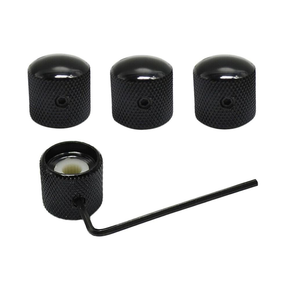 

4 PCS New Metal Volume Dome Knobs Guitar Parts Tone Control Knobs Electric Guitar Bass