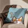 Süße Welsh Corgi Kissenhülle Büro Kissen Geeignet für Sofa Auto Schlafzimmer Dekorative Kissenhülle