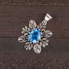 Asthenic Multi Gemstone Pendant, 925 Sterling Silver Jewelry, Handmade Pendant CP-10