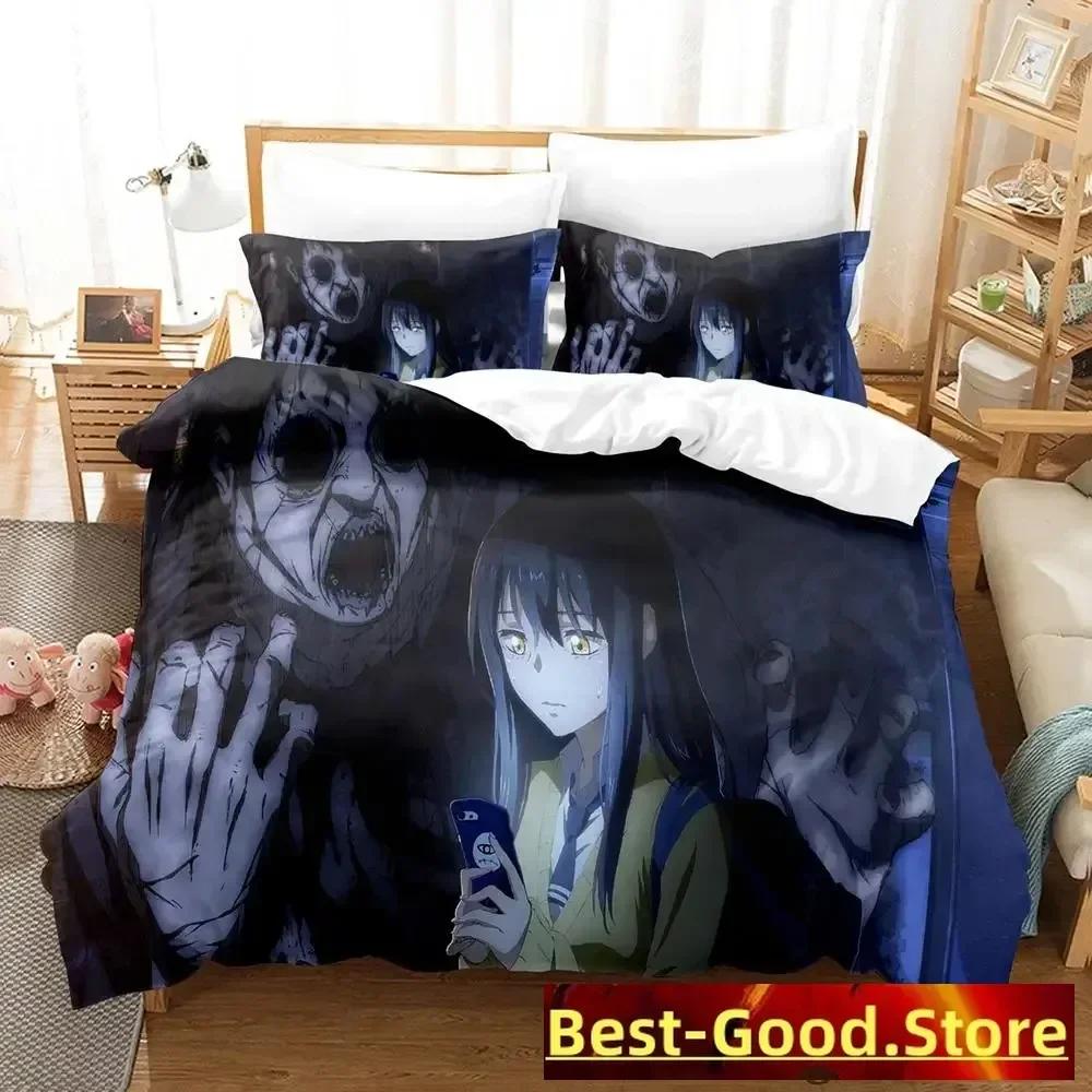 2023 Mieruko chan Bedding Set Duvet Cover Sheet Printed Bed Set Pillowcase Bed Full Queen King Size Comforter Bedroom