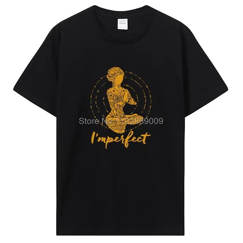 T-Shirt mit Aufdruck „I'm Perfect Yoga Girl“ aus Baumwolle, Unisex, Sommer, Damen, T-Shirt, Hip-Hop, T-Shirt, Tops, Harajuku, Streetwear, lustige T-Shirts