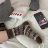 Birkenstock Stack Socks Mid-Leg Snowflake Winter Warm Wool Socks Thickened With Vintage Kids