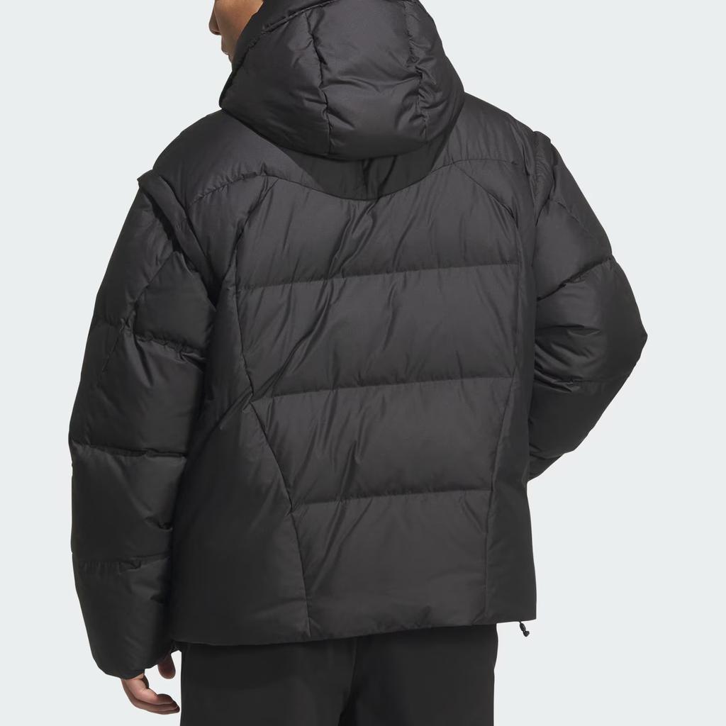Adidas FOS FW25 Future Style Down Jacket Water Resistant Warm Hooded Loose 600 Fill Duck Down Long Sleeve Men Jacket KC2587