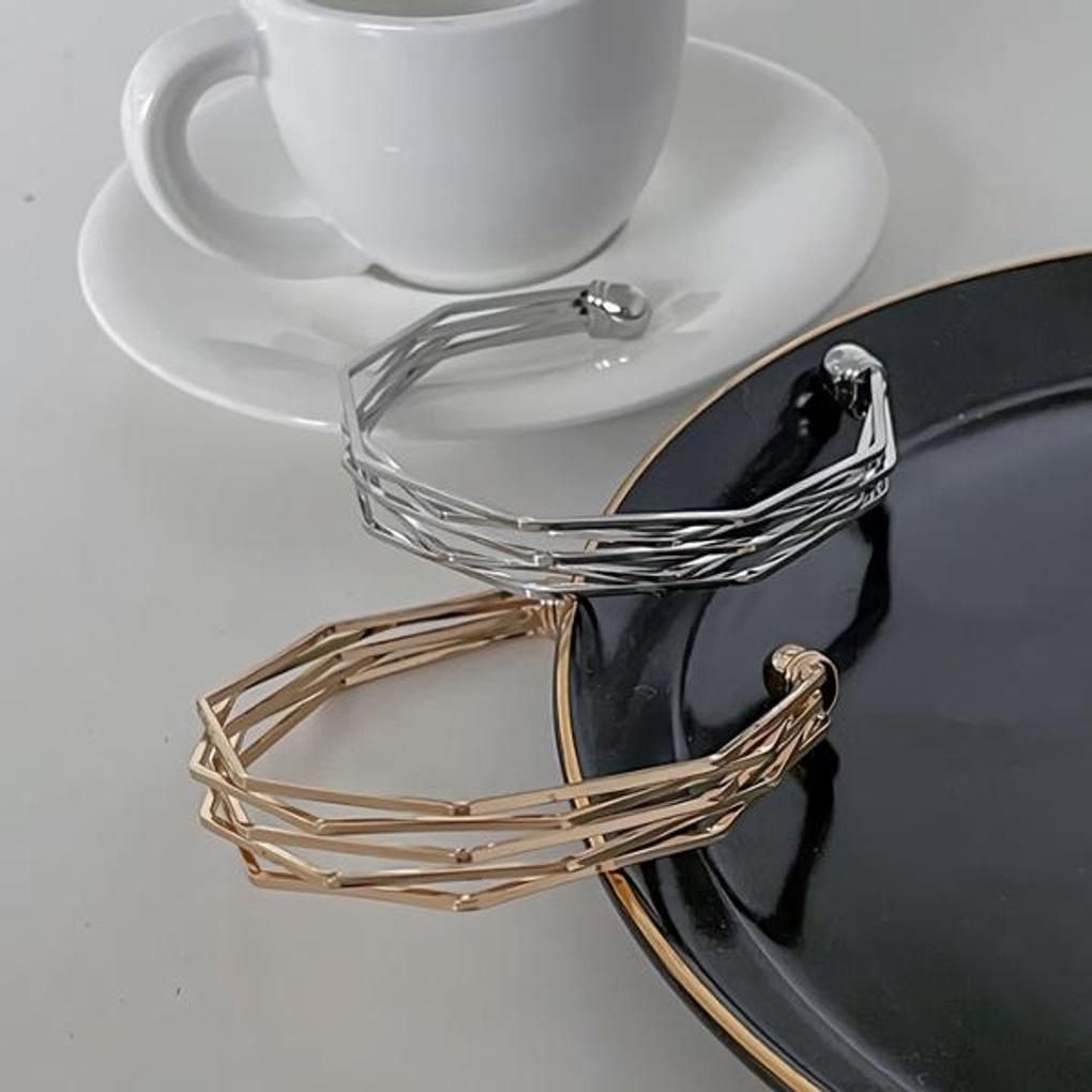 Damearmbånd med tre linjer, ubalansert linje, lagdelt