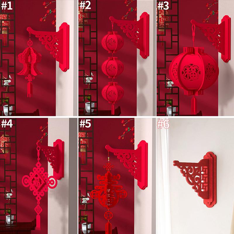 Red Lanterns Chinese New Year Decoraitons Spring Festival Hanging Ornament Chinese Wedding Lanterns Pendants Room Decor
