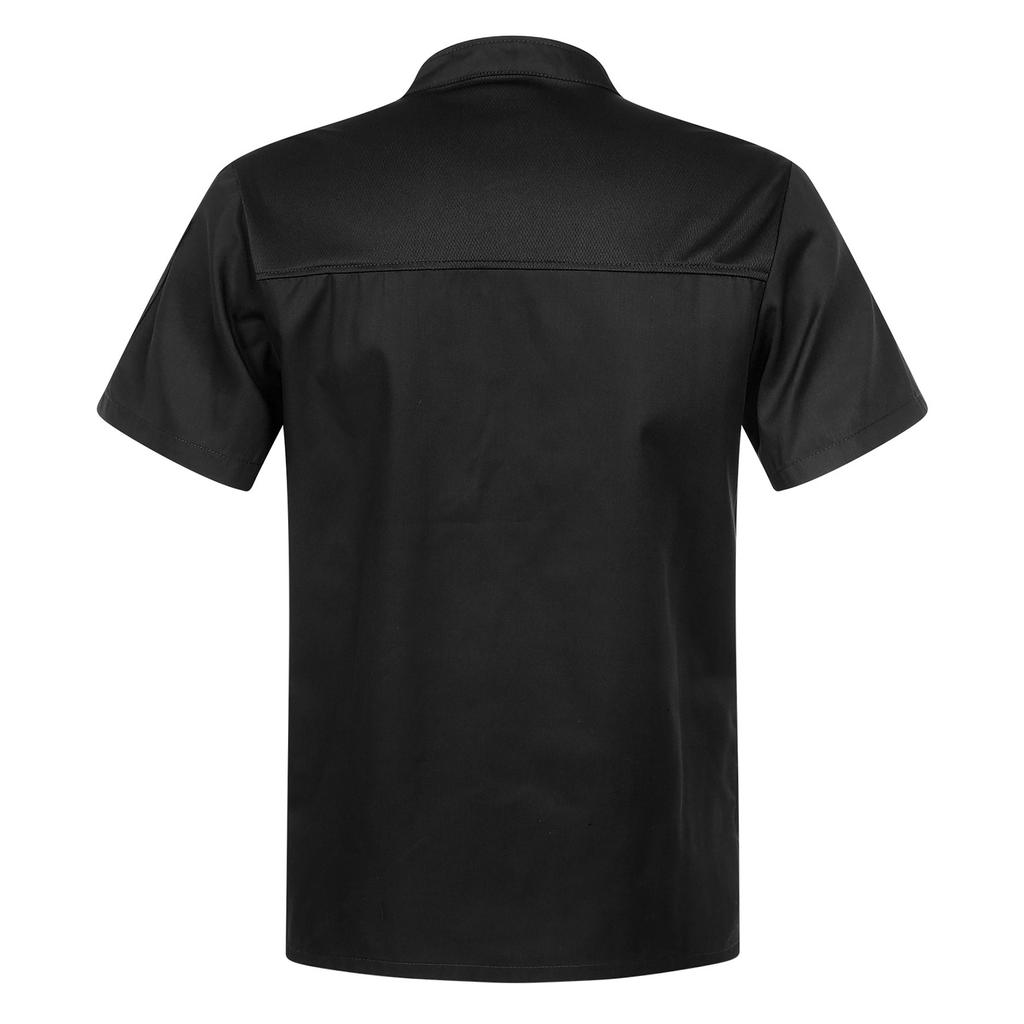 Cross-Over Collar Chef Coat for Men/Women - Unisex Professional Cook Uniform with Pockets, Kitchen Workwear