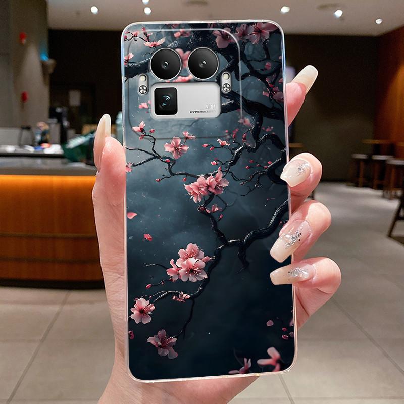 

For Realme GT 8 Pro Case Clear Luxury Fashion Butterfly Flowers Soft TPU Silicone Phone Back Cover for Realme GT8 Pro 5G Case realme GT8 Pro