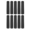 10Pcs Fitness Equipment Handle Grips Pipe Tube Wrap Handle Bars Grips Protective Sleeve Black