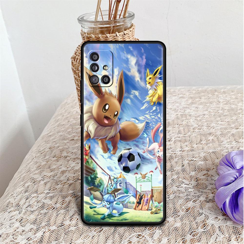 Vtipné Roztomilé Pokemon Pro Samsung Galaxy A52 A12 A51 A32 A21s Silikonový Kryt na Telefon A71 A22 A31 A13 A73 A53 A41 A11 A02s A23 Kryt