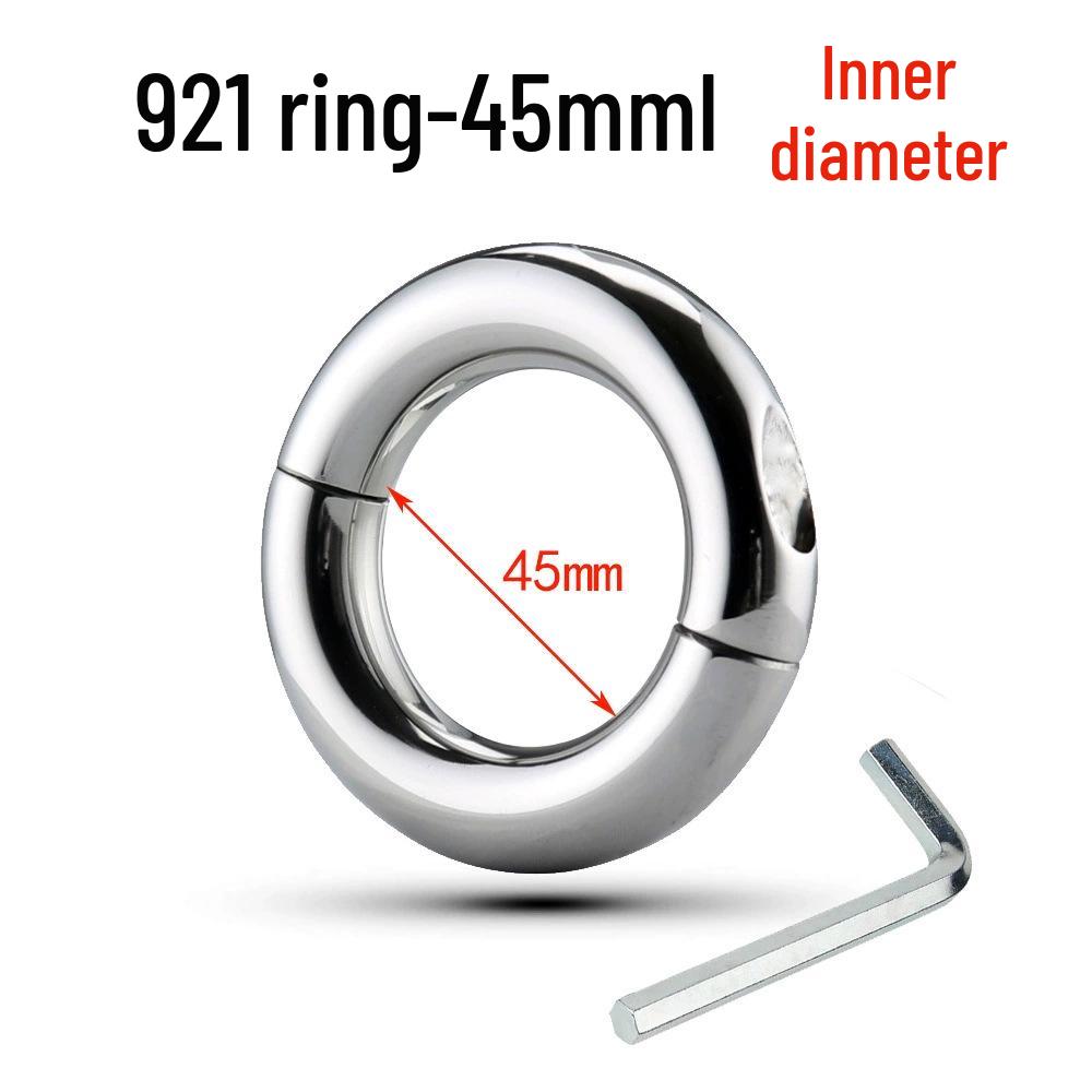 Adjustable Metal Weighted Cock Ring - Men's Erotic Exercise Restraint Accessory