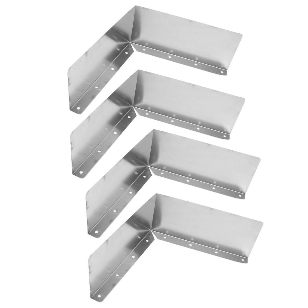 4 Stück Dachrinnenkehlen-Spritzschutz Aluminium Regenrinnenkehlen Dachentwässerung Laubschutz oder Hausziegel