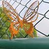 Outdoor Indoor Decor Butterfly Garden Sculpture Open Wings Design Porch Decorating Rust Butterfly Wall Art Metal Butterfly Yard