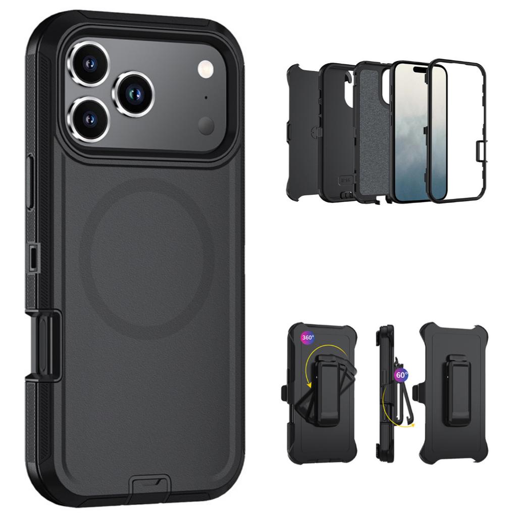iPhone 13-17 Series Shockproof Case | Rugged Protection + Practical Features, All-Round Guardian