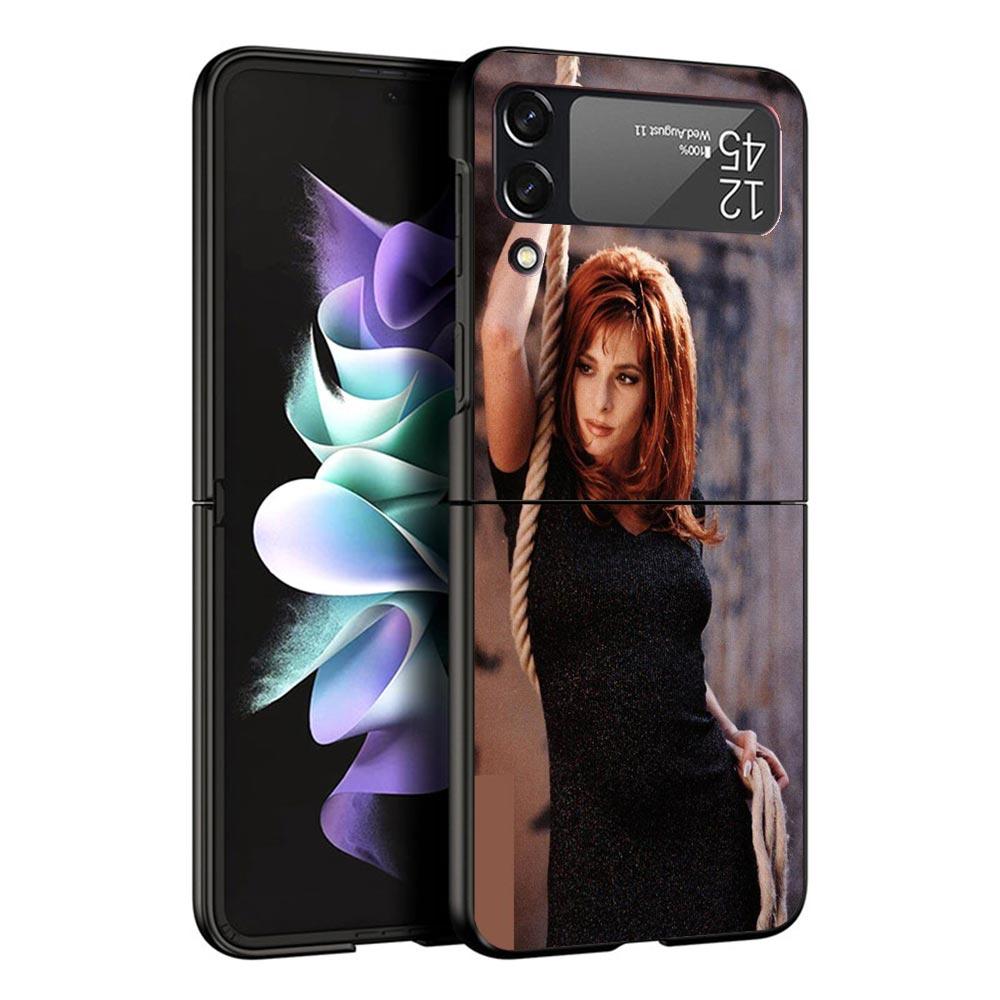 Mylene Farmer Case For Samsung Galaxy Z Flip 7 6 5 4 3 z Flip7 Flip6 Flip5 Flip4 5G Phone Cover Flip3 Folding Coque