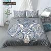 Elephant Bedding Sets Boho Style Luxury 3D Print For Kids Adults Teens Ganesha Duvet Cover Set Queen Size Polyester Bedding Set