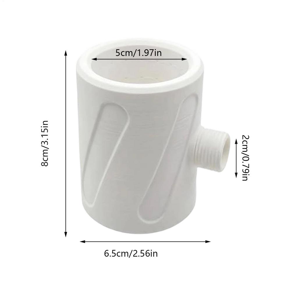 Handheld Shower Head Universal Coarse Hole Thermostatic Massager Men Bathroom Shower Head for Family Apartment Home RV Camper белый