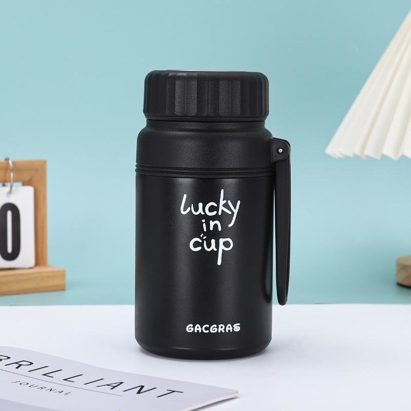 

1000ML Stainless Steel Vacuum Flask With Filter Large Thermos Bottle Portable Travel Coffee Mug Thermal Water Bottle Gifts 1000ml чорний