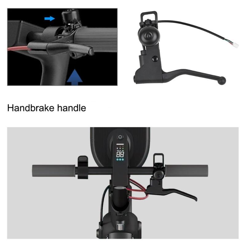 Quick Releases Brakes Lever Brakes Handle For Electric Scooter Carbon Fiber Nylon Construction Includes Safety Bells