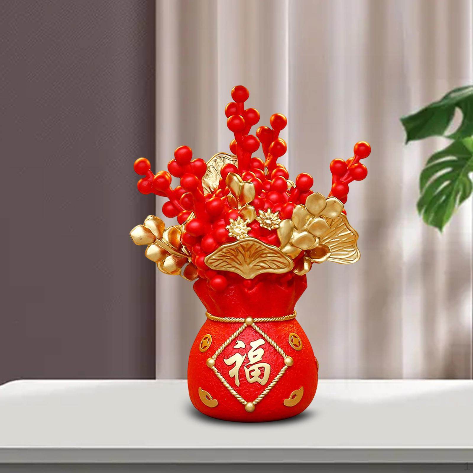 

Decoration Housewarming Gifts Sculptures for Party Study Bedroom Bookshelf Dining Table Red