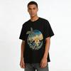 Alien Visitor Island Vacation Style Printed Short Sleeve Pure Cotton T-shirt