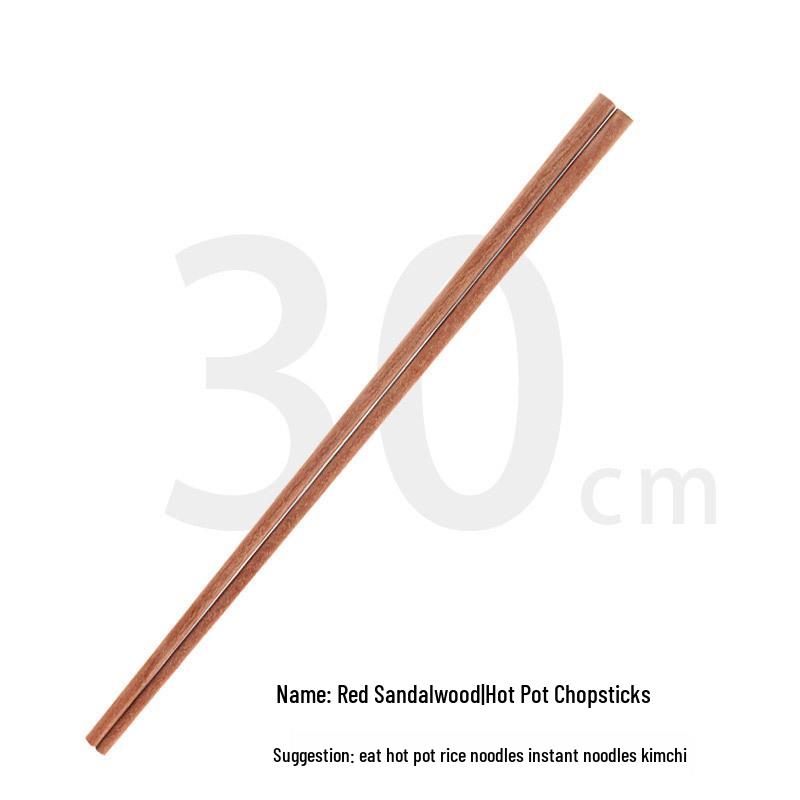 Unlackierte Wenge-Essstäbchen zum Servieren, 32 cm – Essstäbchen zum Schöpfen für Hot Pot & Nudeln