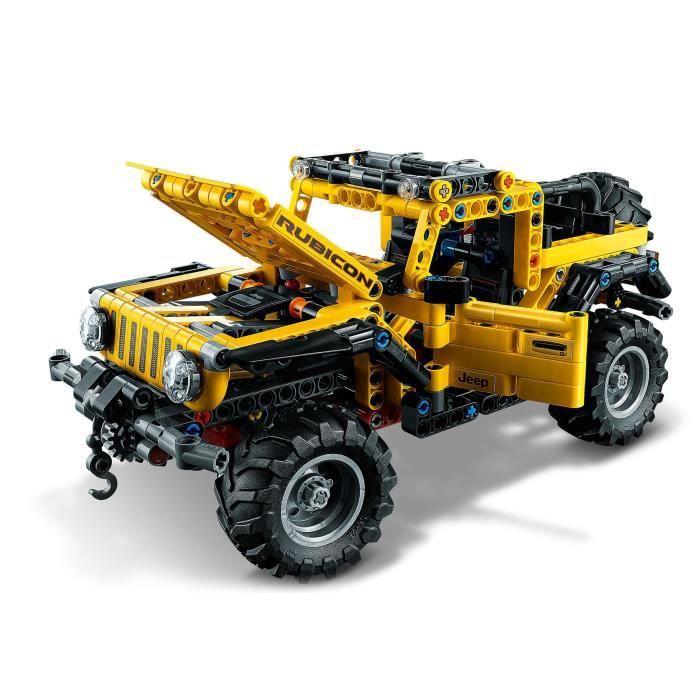 LEGO® Technic 42122 Jeep Wrangler Rubicon Modèle de collection de 4x4, SUV tout-terrain, jeu de construction de véhicule